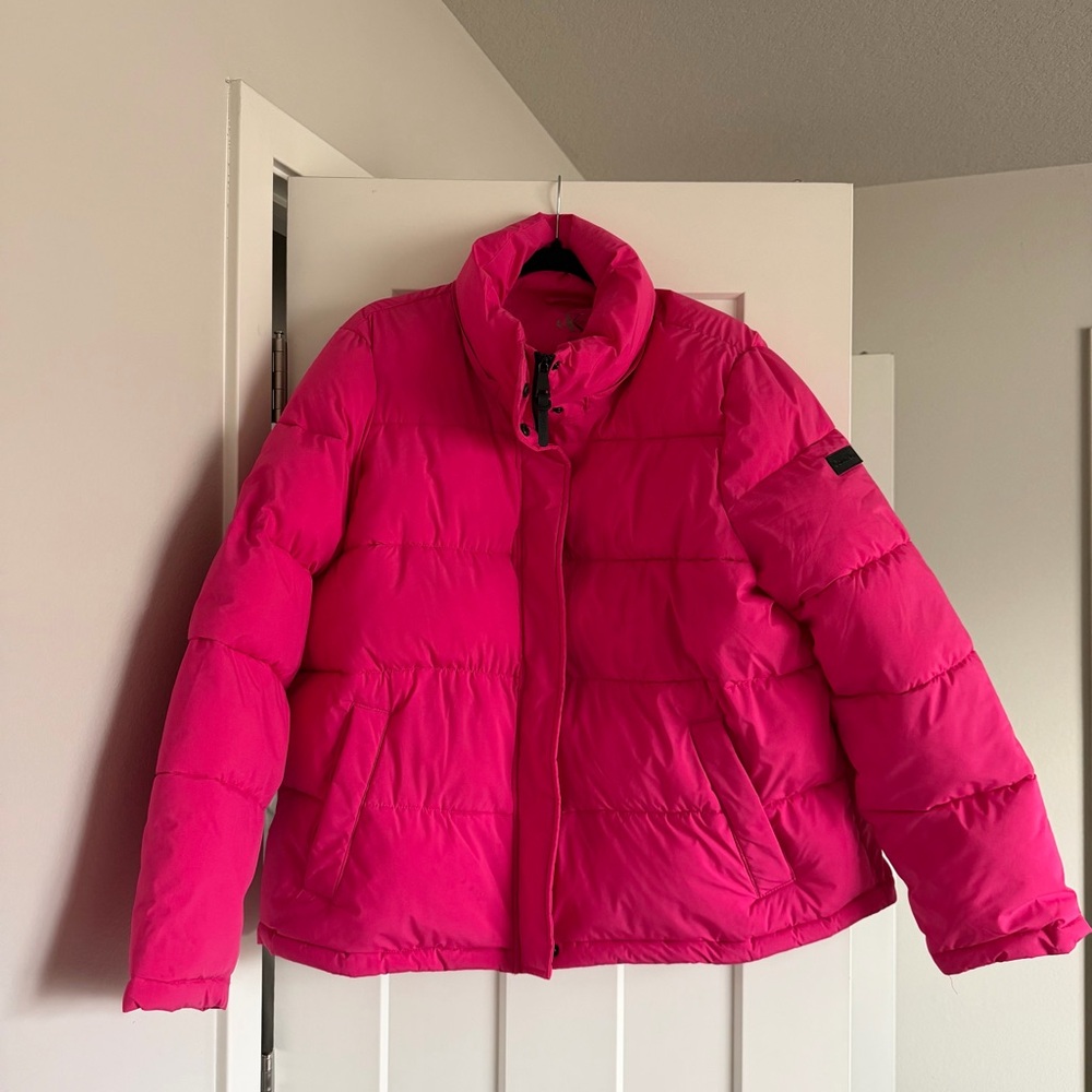 Calvin Klein Pink Puffer Jacket XXL